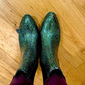 Jeffrey Campbell Glitter Chelsea Rain-boot 8.5